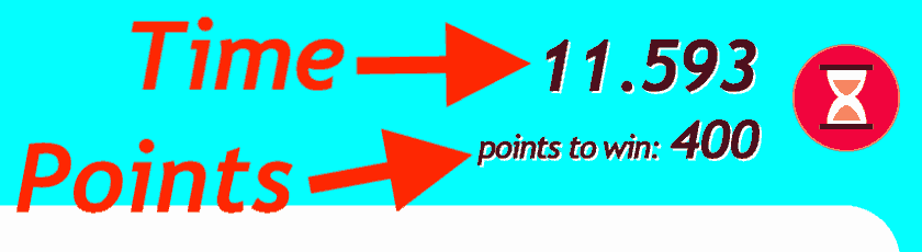 time and points to win for game